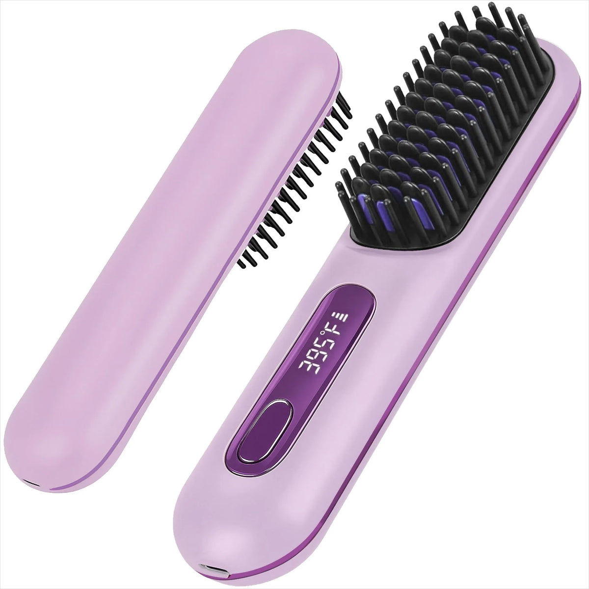 Portable Cordless Hair Straightener Brush