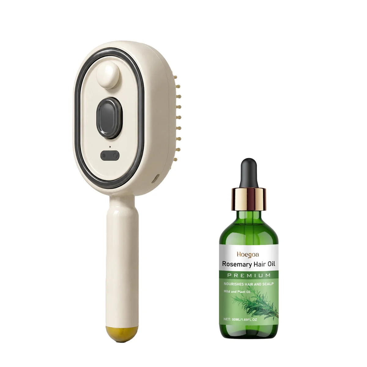 2026 New Electric Spray Air Cushion Massage Hair Brush Steaming Hair Straightener Brush Hairdressing Steam Brush with Hair Oil